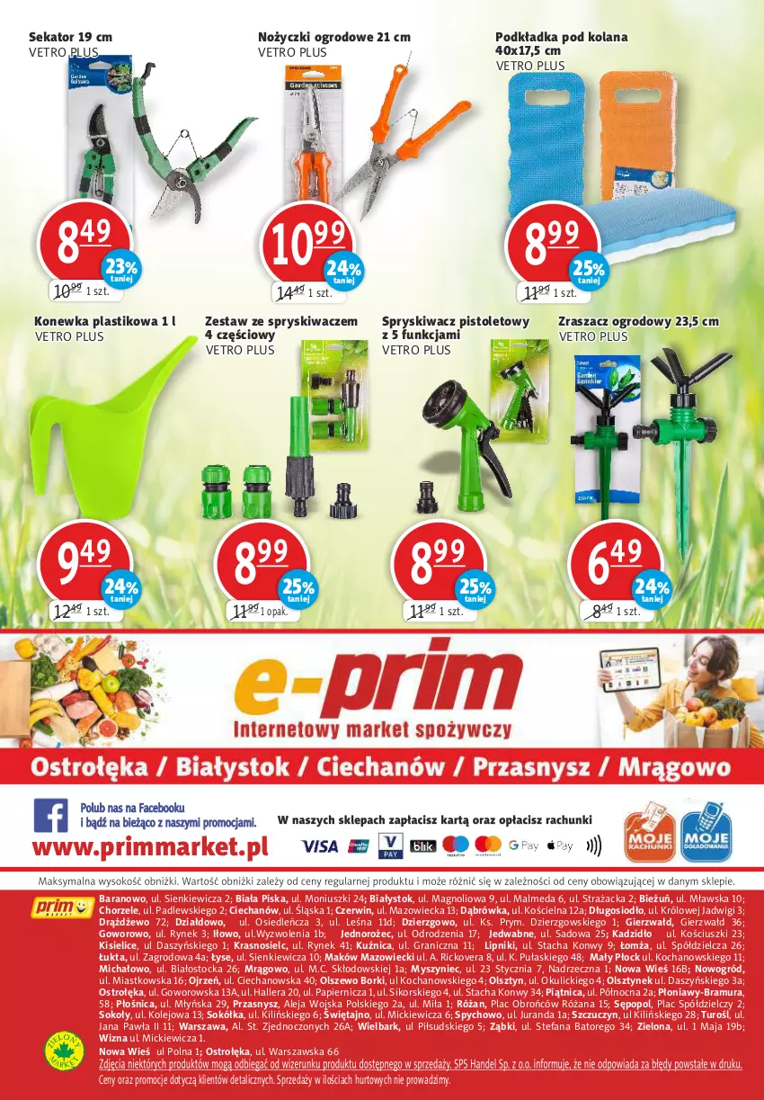 Gazetka promocyjna Prim Market - ważna 05.05 do 11.05.2022 - strona 12 - produkty: Fa, Gra, Jednorożec, Kisiel, Koc, Konewka, LANA, Malm, Mysz, Noż, Nożyczki, Ogród, Olej, Papier, Piątnica, Pistolet, Podkład, Podkładka, Róża, Sekator, Sok, Sokół, Stock