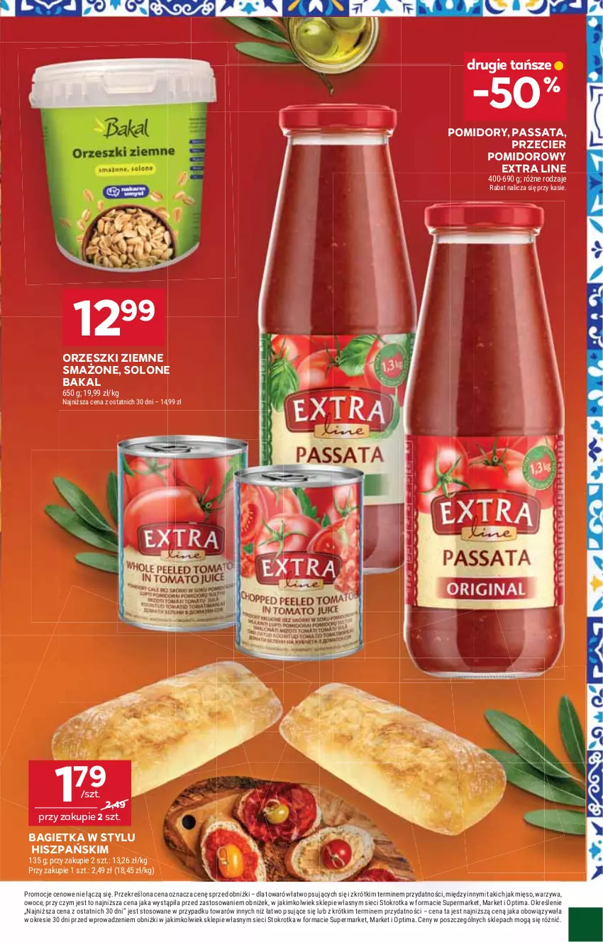 Gazetka promocyjna Stokrotka - Market - ważna 06.08 do 12.08.2026 - strona 21 - produkty: Bagietka, HP, Orzeszki, Orzeszki ziemne, Pomidory