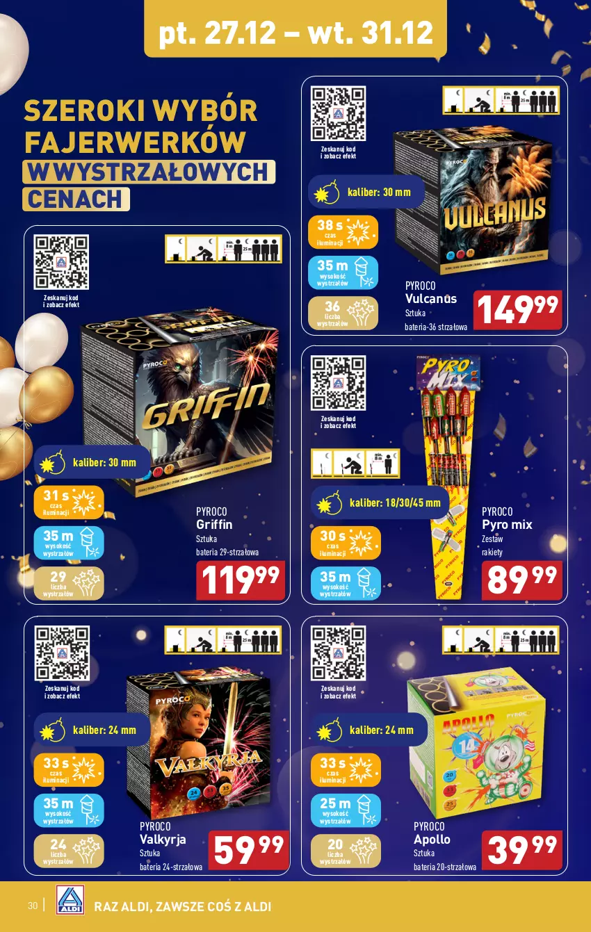 Gazetka promocyjna Aldi - Pełna oferta - ważna 27.12.2024 do 04.01.2025 - strona 30 - produkty: Bateria, Fa, Sok, Strzałów