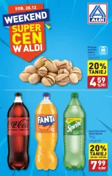 Gazetka promocyjna Aldi - Pełna oferta - Gazetka - ważna od 04.01 do 04.01.2025 - strona 22 - produkty: Pistacje, Coca-Cola, Fanta, Sprite, Fa