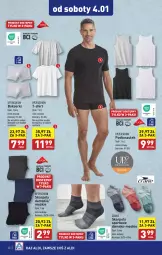 Gazetka promocyjna Aldi - Pełna oferta - Gazetka - ważna od 04.01 do 04.01.2025 - strona 40 - produkty: Podkoszulek, Ser, Por, Karp, Kosz, T-shirt, Sport, Bokserki, Fa