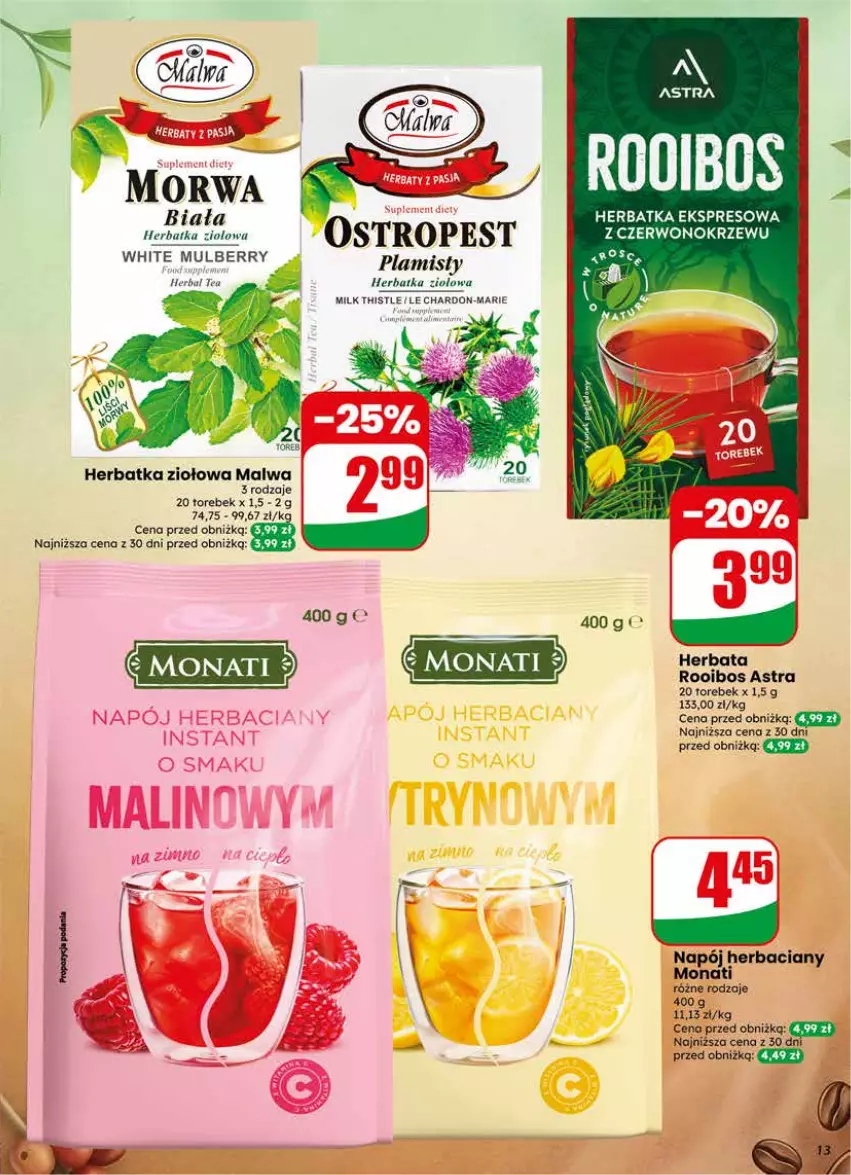 Gazetka promocyjna Dino - Gazetka 24 / 2026 - ważna 10.06 do 16.06.2026 - strona 13 - produkty: Herbata, Napój, Ostropes