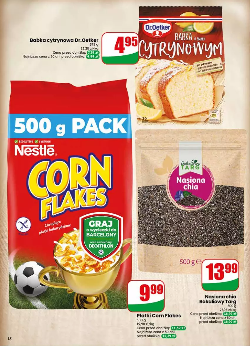 Gazetka promocyjna Dino - Gazetka 24 / 2026 - ważna 10.06 do 16.06.2026 - strona 18 - produkty: Babka, Chia, Corn flakes, Gra
