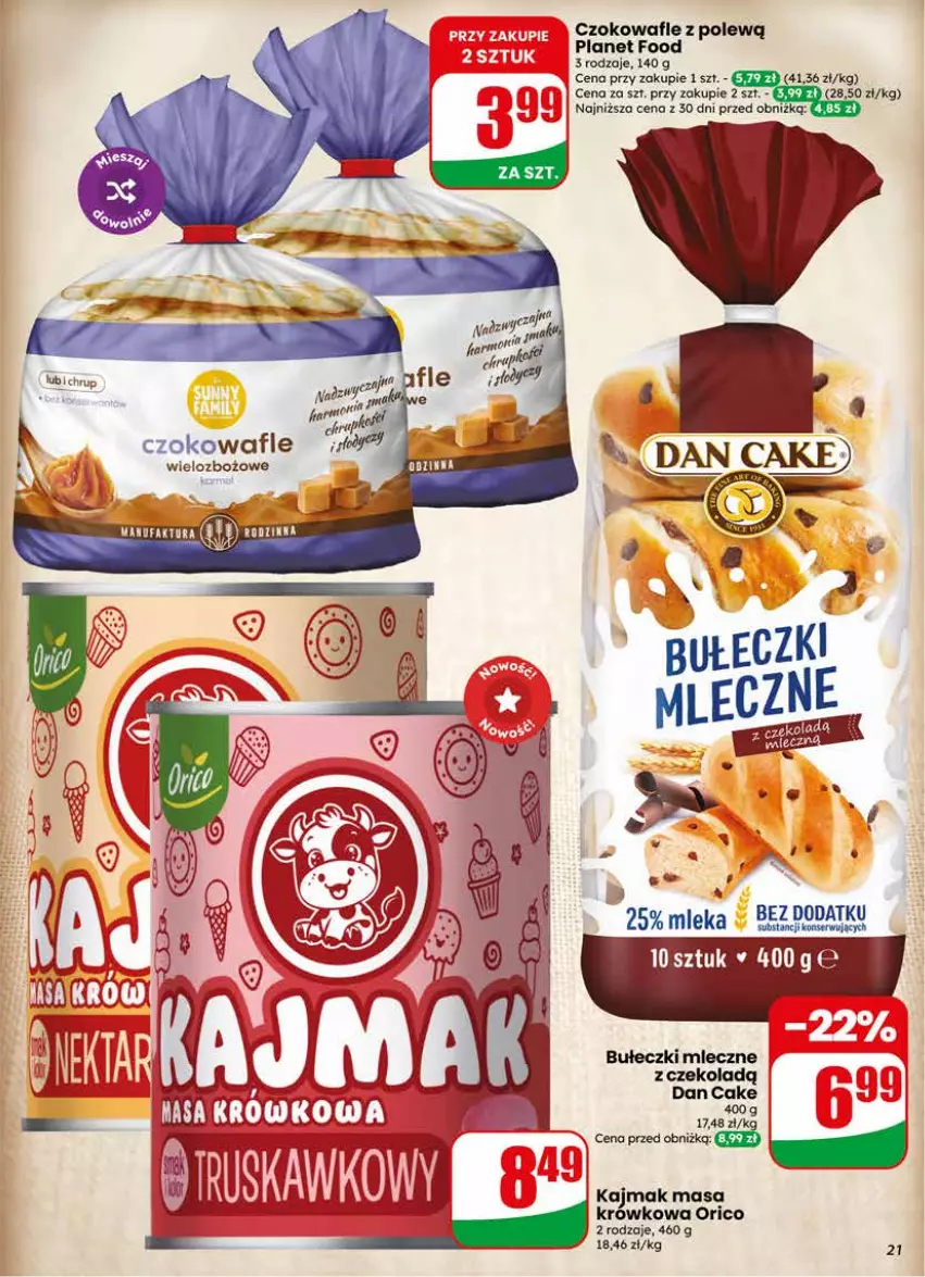 Gazetka promocyjna Dino - Gazetka 24 / 2026 - ważna 10.06 do 16.06.2026 - strona 21 - produkty: Bułeczki, Bułeczki mleczne, Fa, Inka, Wafle