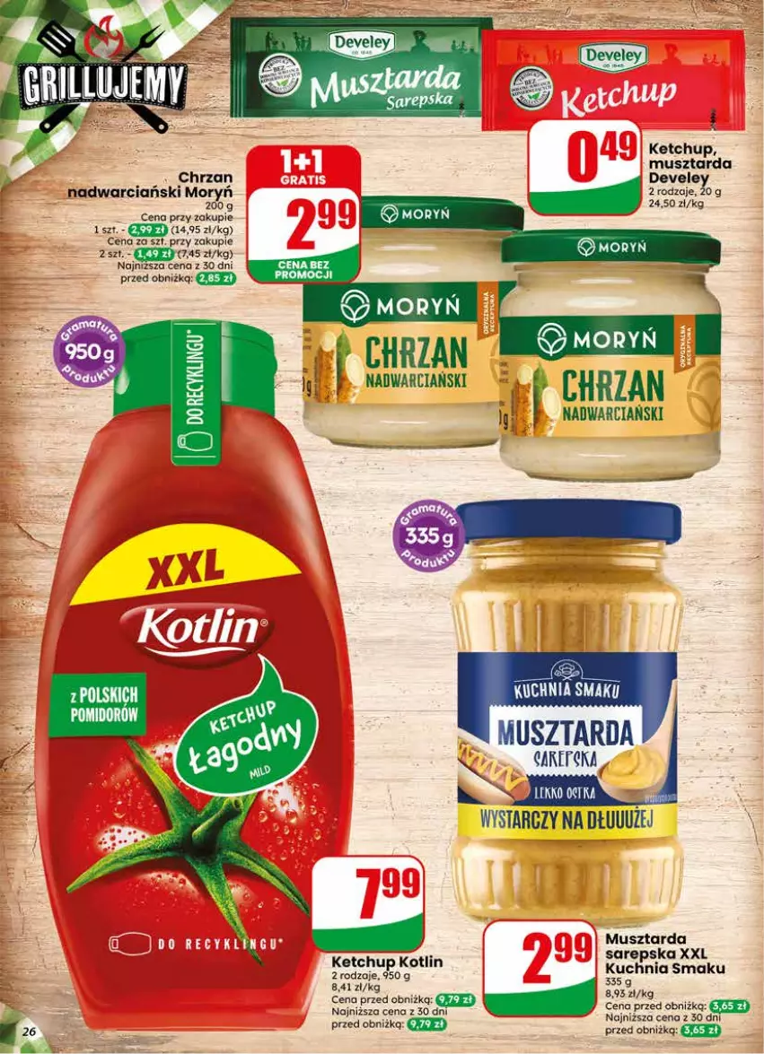 Gazetka promocyjna Dino - Gazetka 24 / 2026 - ważna 10.06 do 16.06.2026 - strona 26 - produkty: Chrzan, Ketchup, Kotlin, Kuchnia, Mus, Musztarda