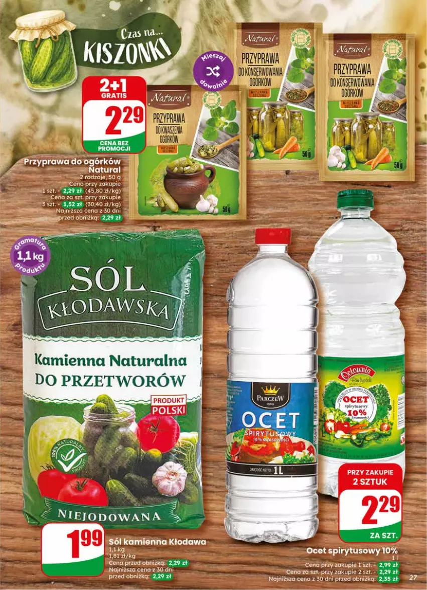 Gazetka promocyjna Dino - Gazetka 24 / 2026 - ważna 10.06 do 16.06.2026 - strona 27 - produkty: Ocet, Sól