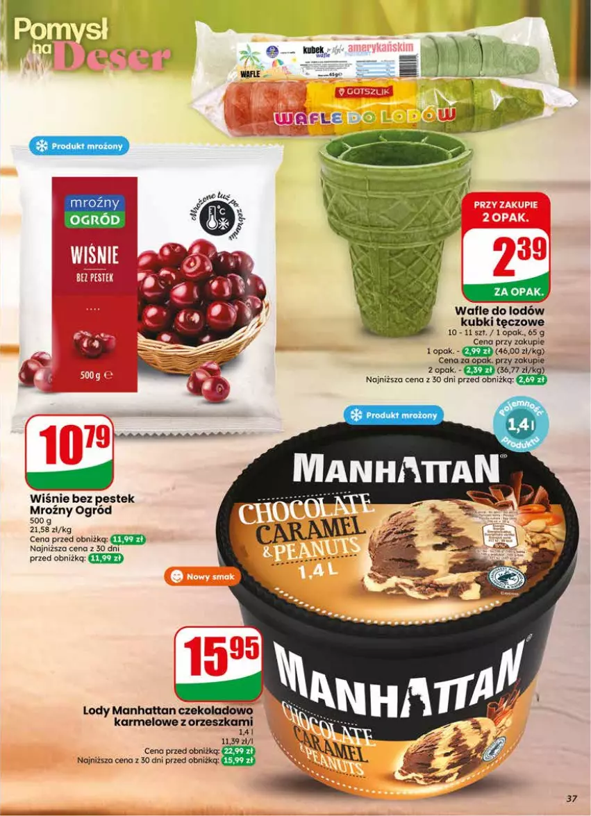 Gazetka promocyjna Dino - Gazetka 24 / 2026 - ważna 10.06 do 16.06.2026 - strona 37 - produkty: Kubek, Lody, Ogród, Stek, Wafle, Wafle do lodów