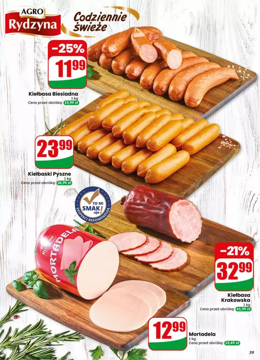 Gazetka promocyjna Dino - Gazetka 24 / 2026 - ważna 10.06 do 16.06.2026 - strona 39 - produkty: Kiełbasa, Kiełbasa biesiadna, Kiełbasa krakowska