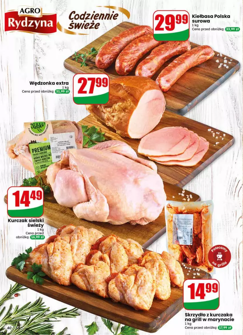 Gazetka promocyjna Dino - Gazetka 24 / 2026 - ważna 10.06 do 16.06.2026 - strona 40 - produkty: Grill, Kiełbasa, Kurczak