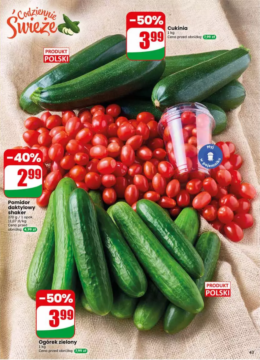 Gazetka promocyjna Dino - Gazetka 24 / 2026 - ważna 10.06 do 16.06.2026 - strona 43 - produkty: Ogórek