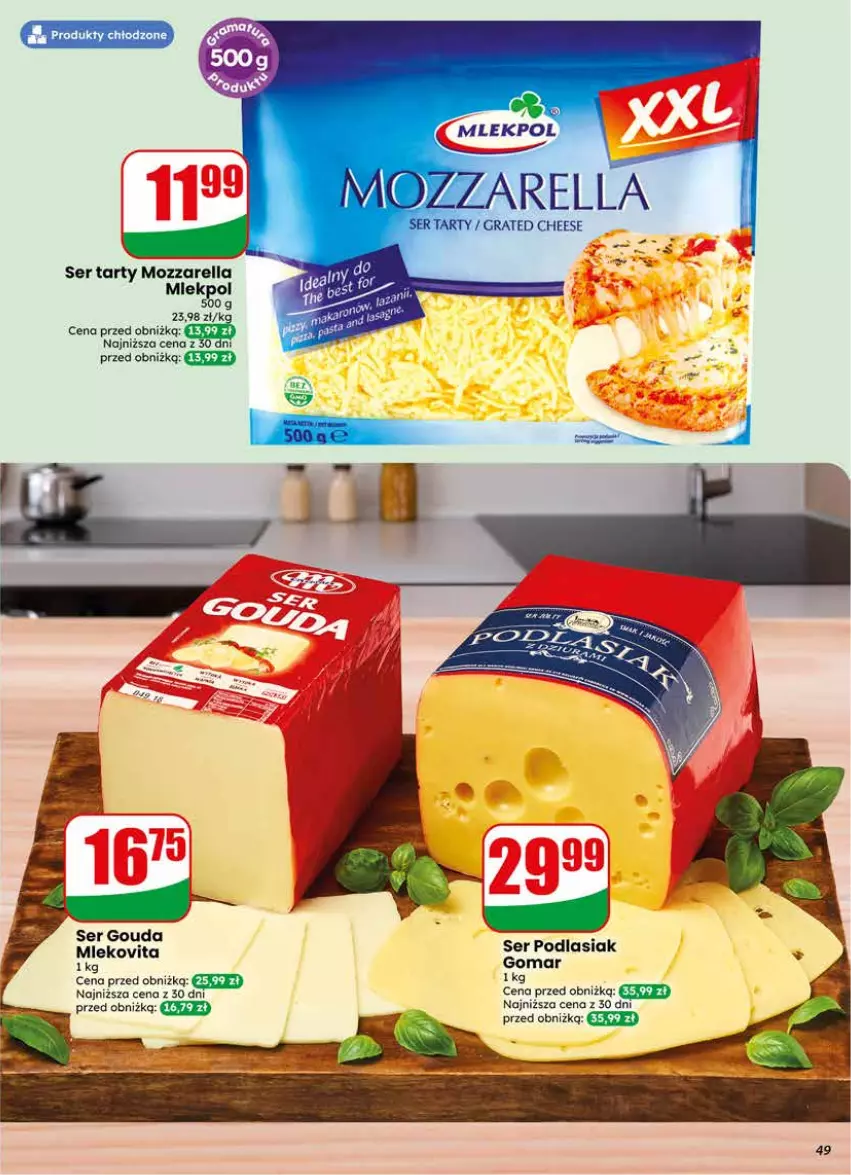Gazetka promocyjna Dino - Gazetka 24 / 2026 - ważna 10.06 do 16.06.2026 - strona 49 - produkty: Gouda, Gra, Mozzarella, Ser