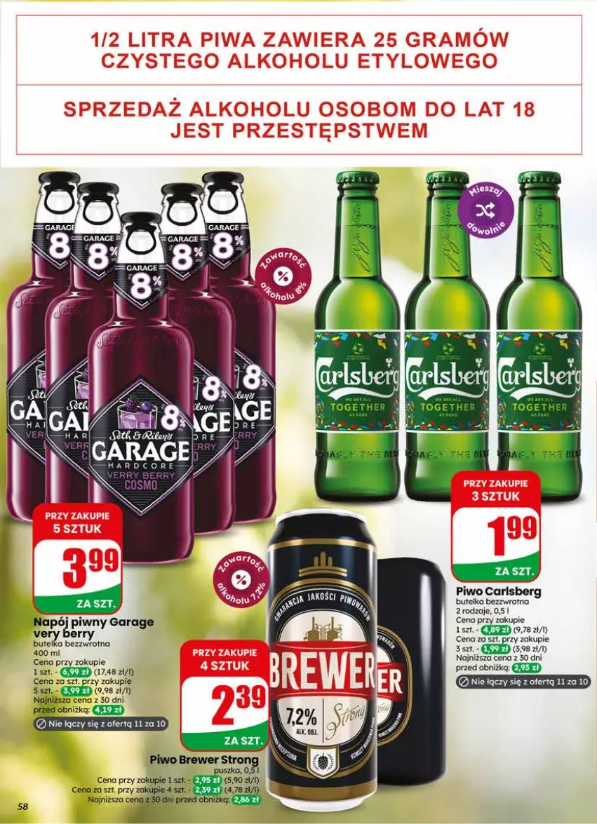 Gazetka promocyjna Dino - Gazetka 24 / 2026 - ważna 10.06 do 16.06.2026 - strona 58 - produkty: Carlsberg, Piwo