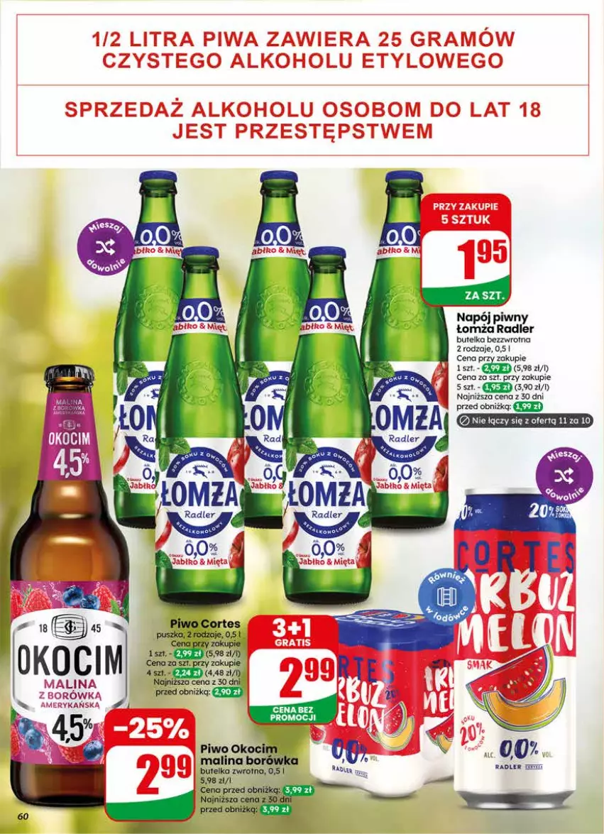 Gazetka promocyjna Dino - Gazetka 24 / 2026 - ważna 10.06 do 16.06.2026 - strona 60 - produkty: Koc, Napój, Okocim, Radler