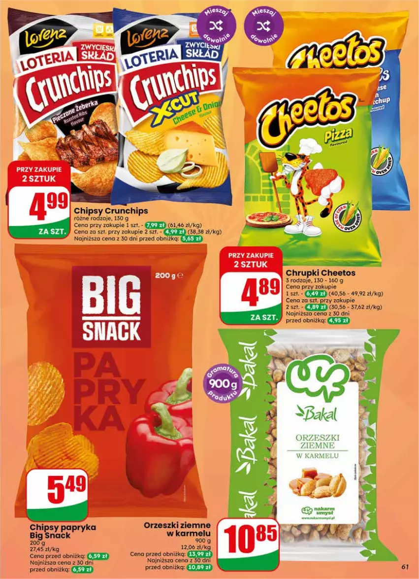 Gazetka promocyjna Dino - Gazetka 24 / 2026 - ważna 10.06 do 16.06.2026 - strona 61 - produkty: Cheetos, Chipsy, Chrupki, Crunchips