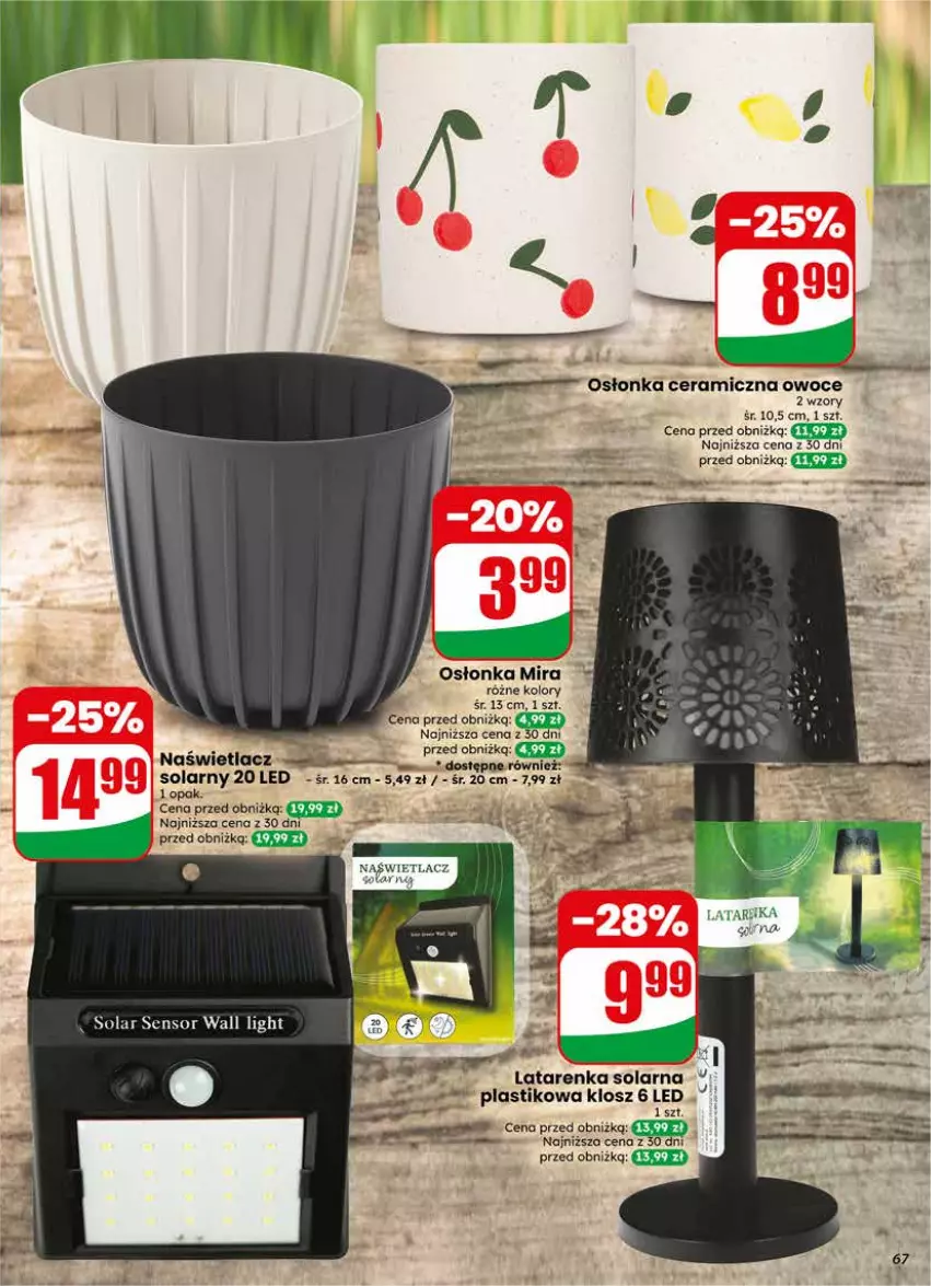 Gazetka promocyjna Dino - Gazetka 24 / 2026 - ważna 10.06 do 16.06.2026 - strona 67 - produkty: Latarenka, Naświetlacz, Osłonka, Owoce
