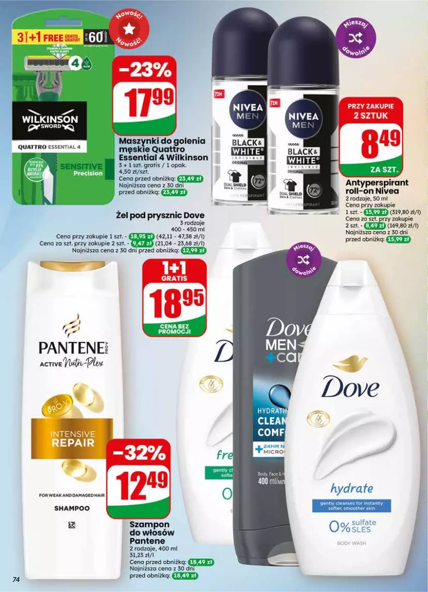 Gazetka promocyjna Dino - Gazetka 24 / 2026 - ważna 10.06 do 16.06.2026 - strona 74 - produkty: Fa, Gra, Nivea, Pantene, Szampon