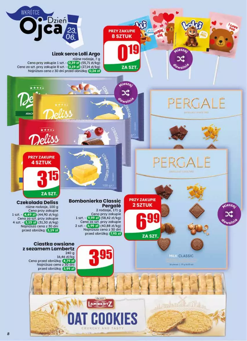Gazetka promocyjna Dino - Gazetka 24 / 2026 - ważna 10.06 do 16.06.2026 - strona 8 - produkty: Ciastka, Ciastka owsiane, Czekolada, Deliss, Ser, Sezam