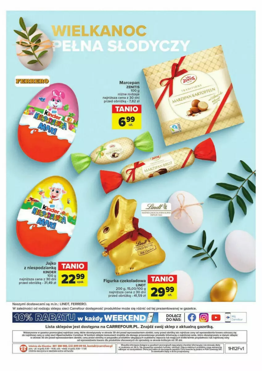 Gazetka promocyjna Carrefour - ważna 19.03 do 30.03.2024 - strona 8 - produkty: Dada, Fa, Ferrero, Lindt, Por