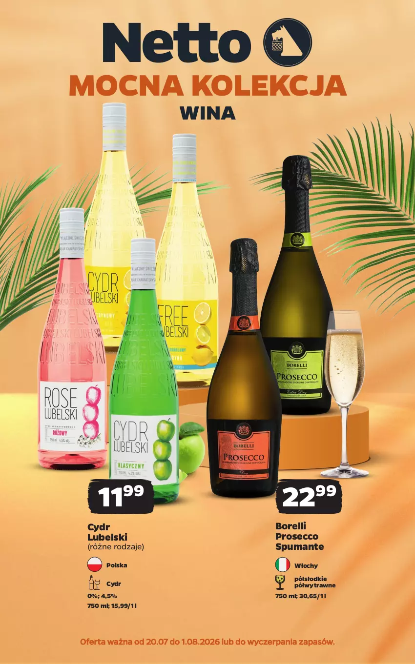 Gazetka promocyjna Netto - Alkohole - Mocne - ważna 20.07 do 01.08.2026 - strona 1 - produkty: Prosecco, Puma