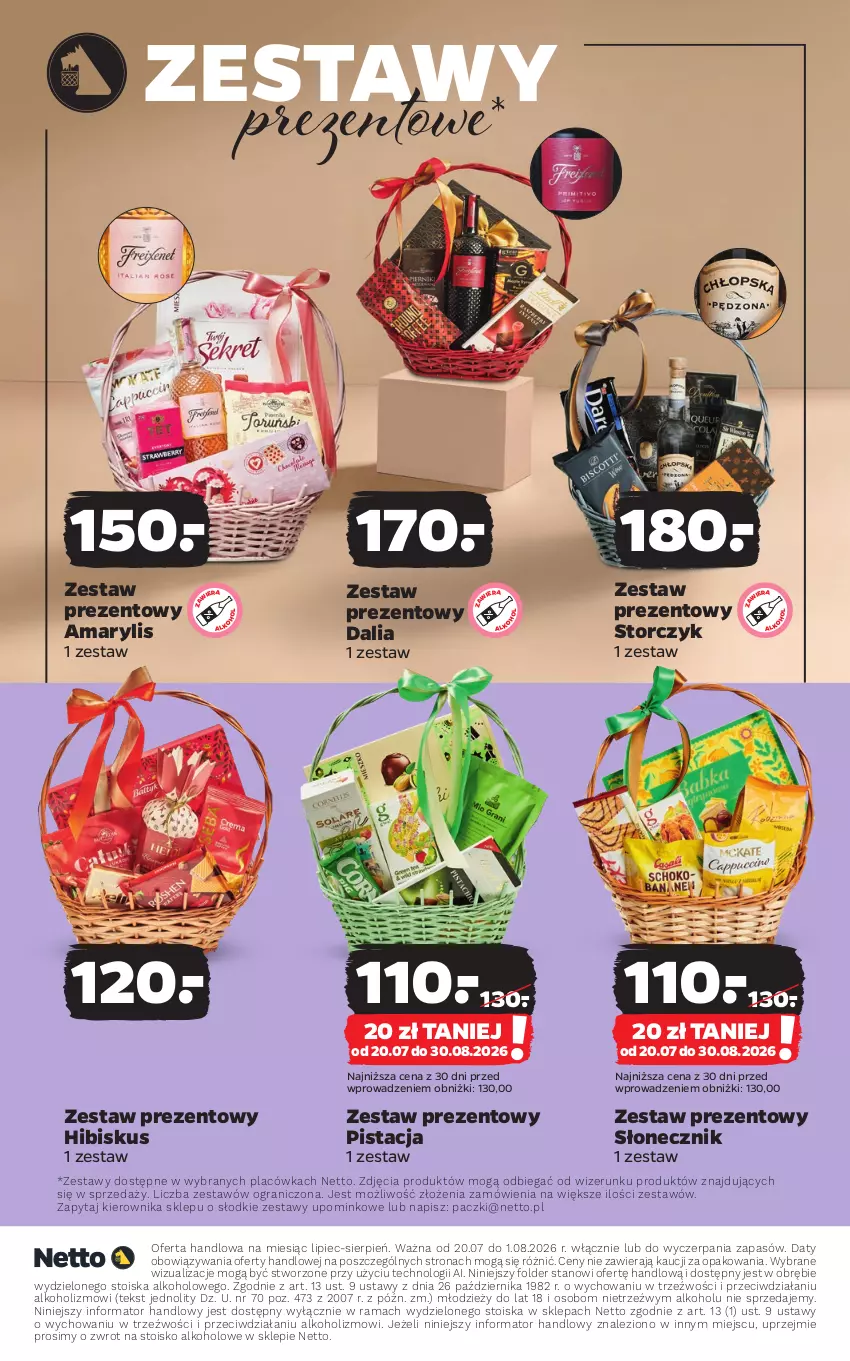 Gazetka promocyjna Netto - Alkohole - Mocne - ważna 20.07 do 01.08.2026 - strona 16 - produkty: Amarylis, Gra, Hibiskus, Piec, Rama, Storczyk, Zestaw prezentowy