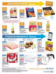 Gazetka promocyjna E Leclerc - Gazetka - ważna od 16.10 do 16.10.2021 - strona 3 - produkty: Piwa, Piwo, Piec, Sok, Por, Gra, Dzbanek, Kupiec, Papier, Kuskus, Bulgur, Duda, Płatki owsiane, Schab wieprzowy, Ręcznik, Rolki, Wędlina, Foxy, Naczynie żaroodporne, Lanki, Jabłka, Lisner, LG