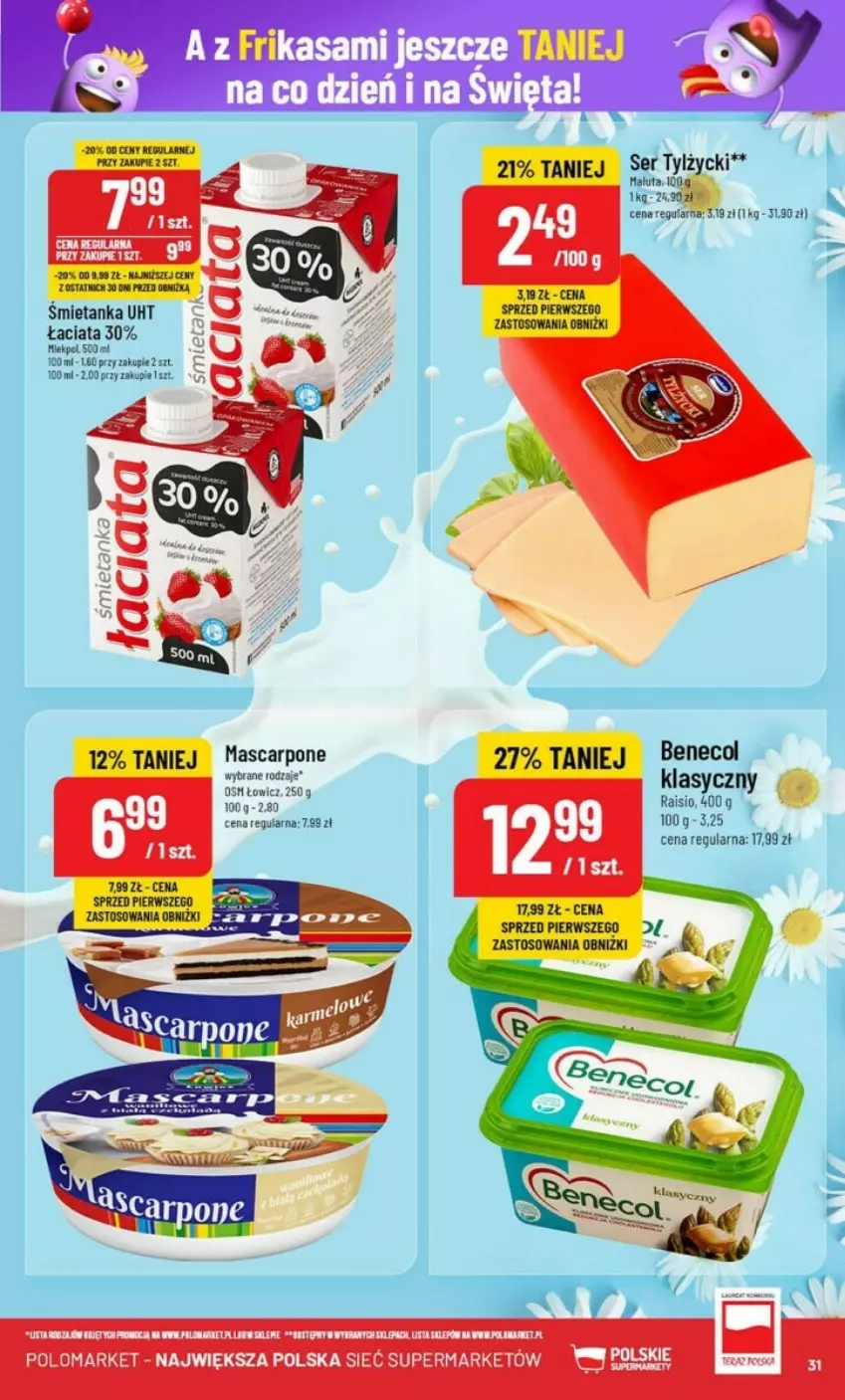 Gazetka promocyjna PoloMarket - ważna 04.12 do 10.12.2024 - strona 25 - produkty: Benecol, Mascarpone, Ser, Ser tylżycki