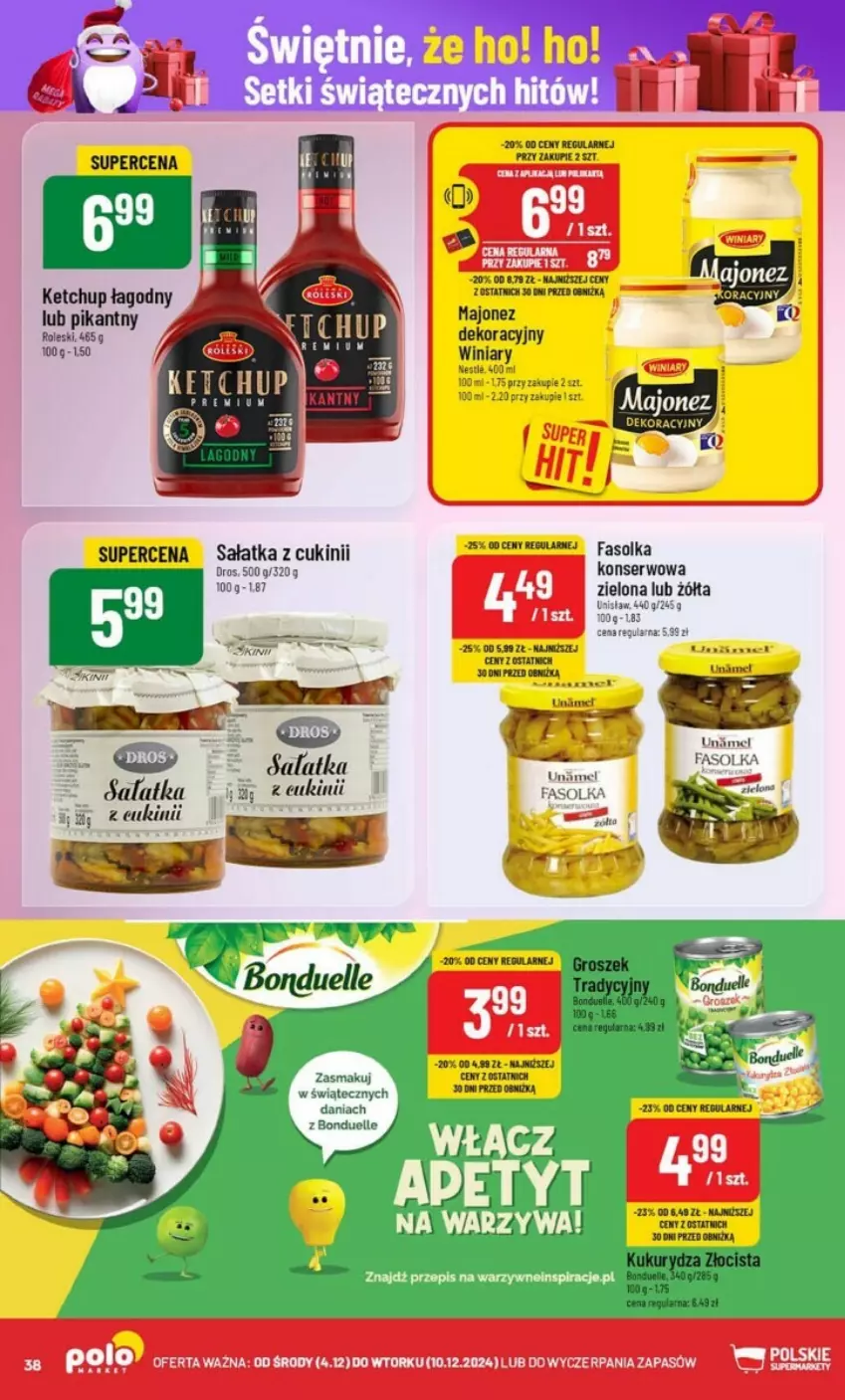 Gazetka promocyjna PoloMarket - ważna 04.12 do 10.12.2024 - strona 32 - produkty: Bonduelle, Fa, Majonez, Sałat, Sałatka, Ser, Taca, Winiary