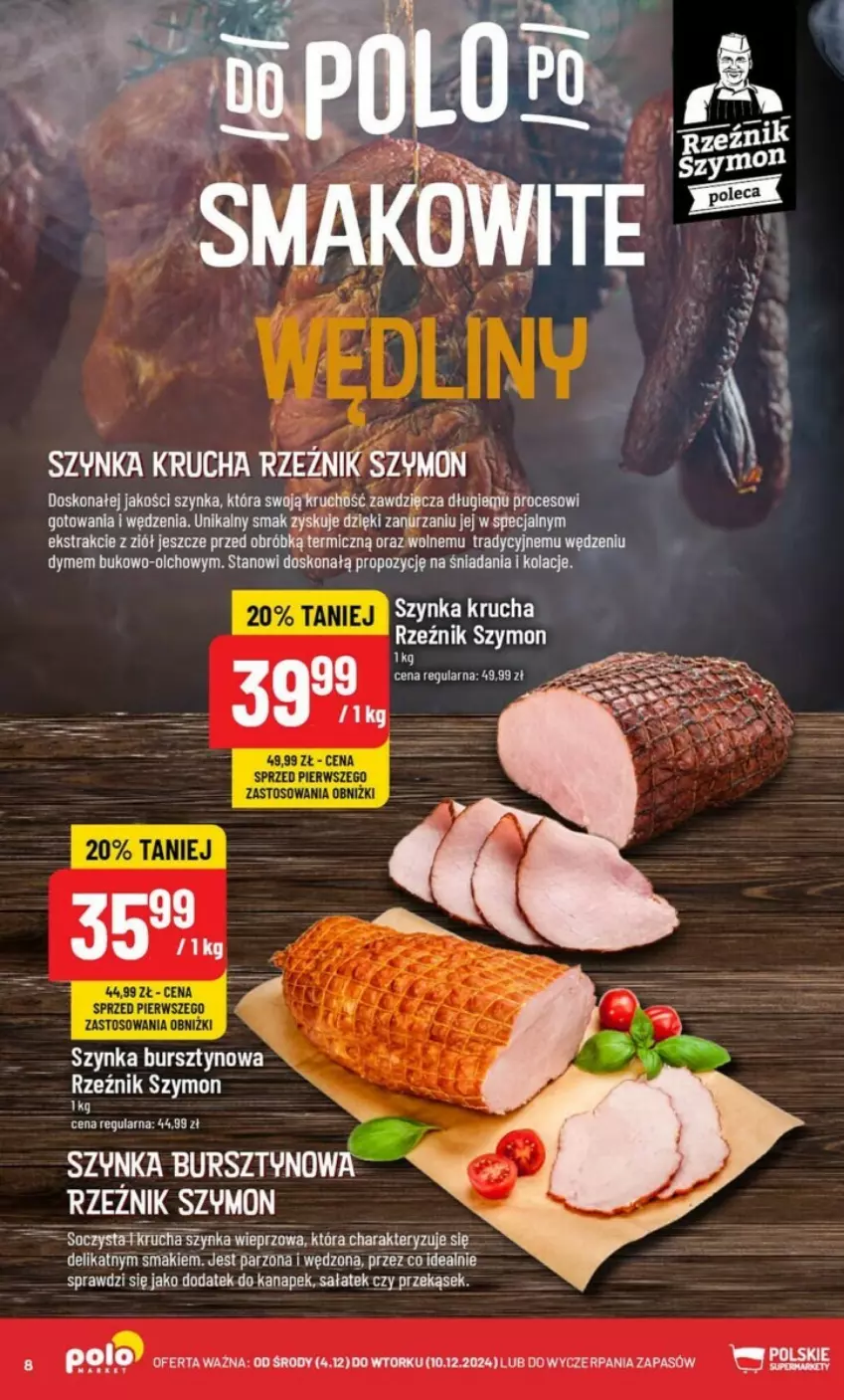 Gazetka promocyjna PoloMarket - ważna 04.12 do 10.12.2024 - strona 73 - produkty: Bursztyn, Piec, Sałat, Szynka, Szynka wieprzowa