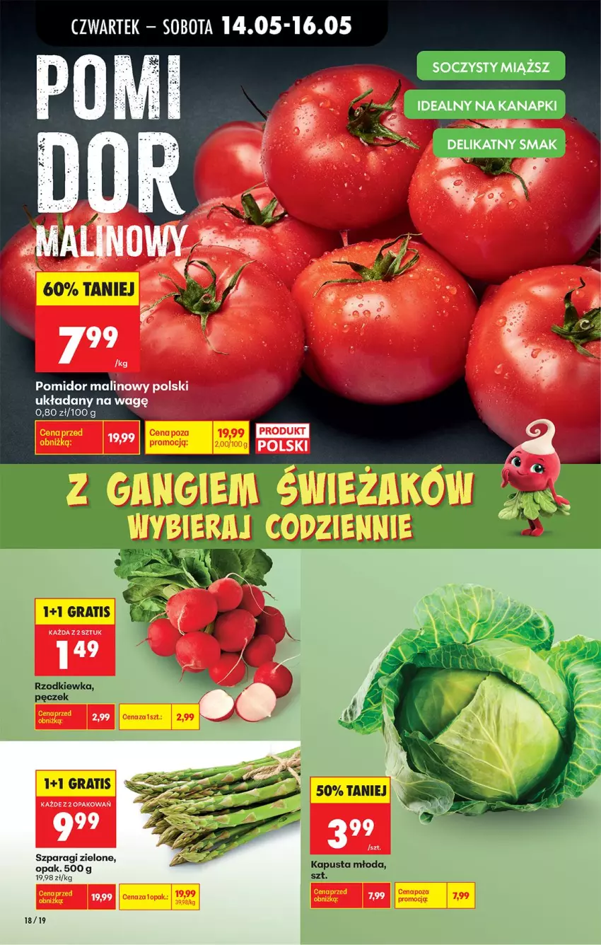Gazetka promocyjna Biedronka - Od Czwartku - ważna 14.05 do 20.05.2026 - strona 26 - produkty: Pomidor malinowy, Rzodkiewka