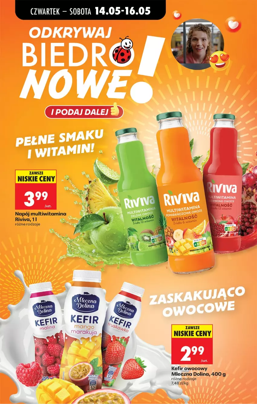 Gazetka promocyjna Biedronka - Od Czwartku - ważna 14.05 do 20.05.2026 - strona 43 - produkty: Kefir, Napój