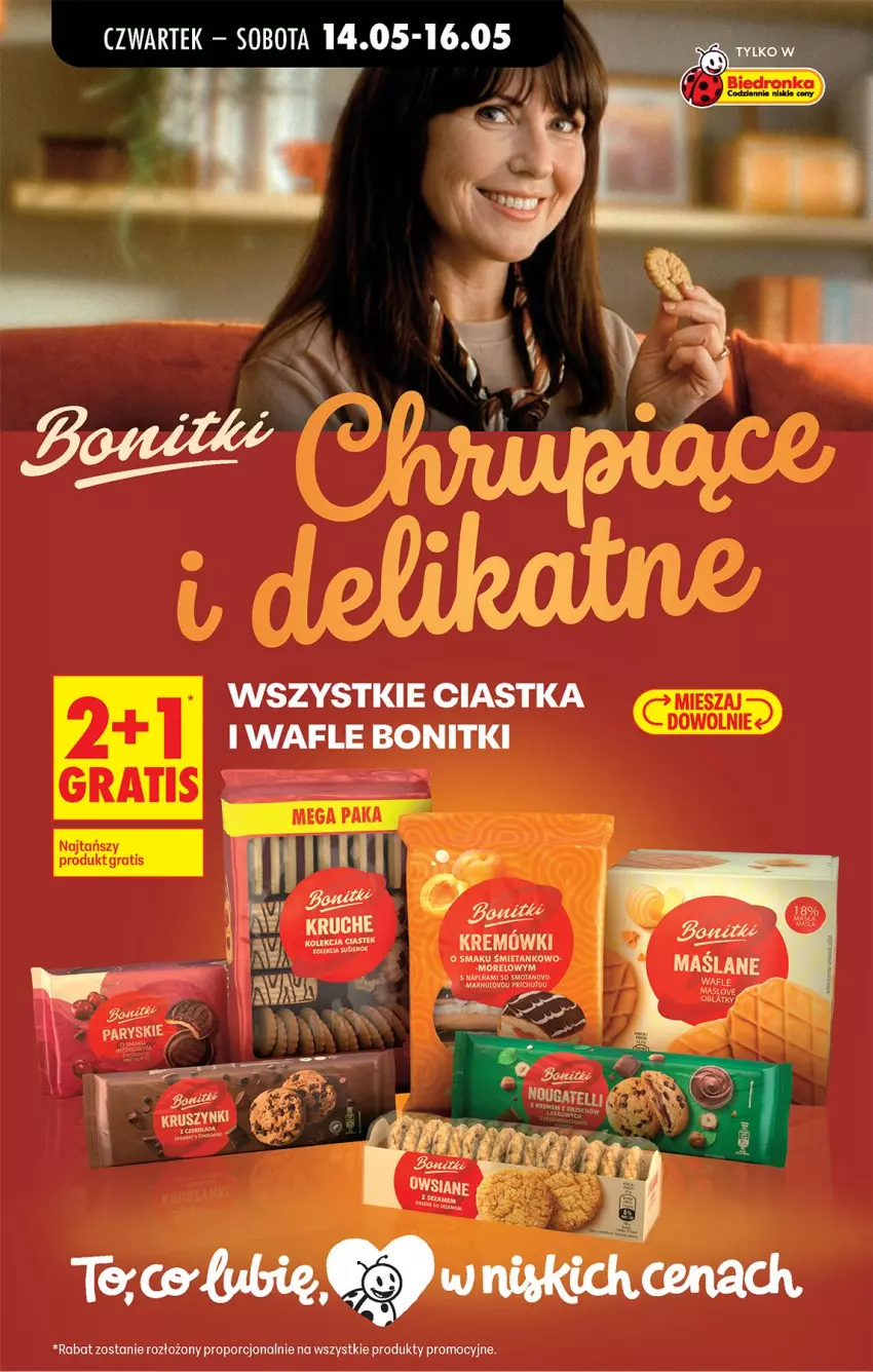 Gazetka promocyjna Biedronka - Od Czwartku - ważna 14.05 do 20.05.2026 - strona 59 - produkty: Bell, Bella, Bonitki, Ciastka, Por, Wafle