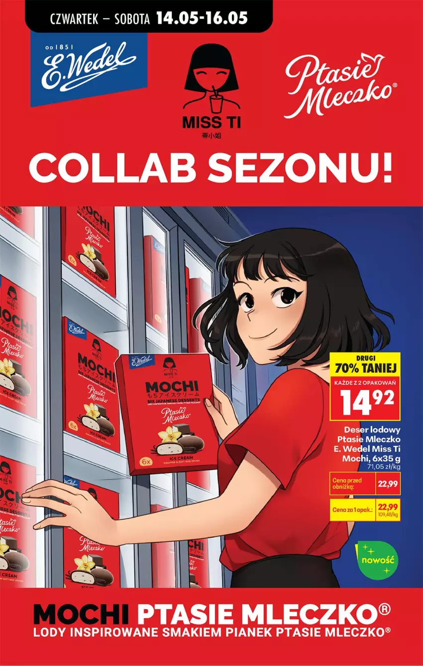 Gazetka promocyjna Biedronka - Od Czwartku - ważna 14.05 do 20.05.2026 - strona 61 - produkty: Deser, E. Wedel, Lody, Mleczko, Ptasie mleczko, Ser