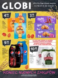Gazetka promocyjna Carrefour - Gazetka Globi - Gazetka - ważna od 22.03 do 22.03.2021 - strona 2 - produkty: Piwa, Piwo, Ciastka, Ser, Gra, 7up, Kasztelan, Mirinda, Kosz, Pepsi, Napój gazowany, Napój, Milka