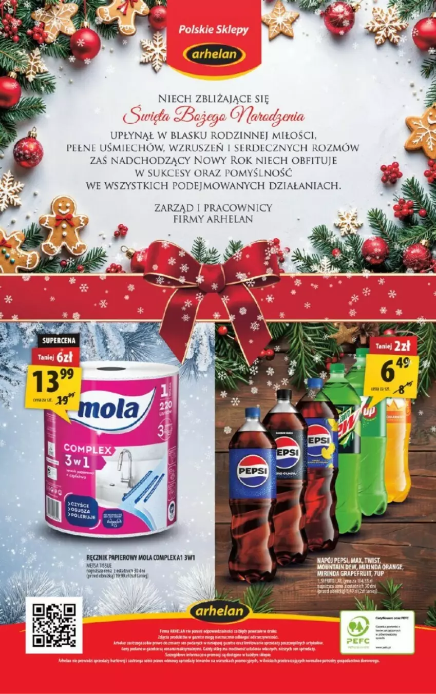 Gazetka promocyjna Arhelan - ważna 13.12.2023 do 24.12.2024 - strona 17 - produkty: Mola, Papier, Ręcznik, Ser