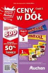 Gazetka promocyjna Auchan - Gazetka Ceny w dół Część 1 Hipermarket Auchan - Gazetka - ważna od 10.01 do 10.01.2024 - strona 1 - produkty: Prince Polo, Zupa, Winiary, Wafelek