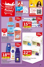 Gazetka promocyjna Auchan - Gazetka Ceny w dół Część 1 Hipermarket Auchan - Gazetka - ważna od 10.01 do 10.01.2024 - strona 37 - produkty: Krem do twarzy, Inka, Lactacyd, Mleczko do ciała, Pasta do zębów, Mleczko, Płyn do płukania, Colgate, Masło, Sensodyne, Nivea, LG