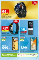 Gazetka promocyjna Auchan - Gazetka Ceny w dół Część 1 Hipermarket Auchan - Gazetka - ważna od 10.01 do 10.01.2024 - strona 41 - produkty: Por, Acer, Amol, Opaska, Telefon, Smartwatch, Sport, Krokomierz, Monitor, Bateria, Samsung, Gala, Smartfon, Nokia