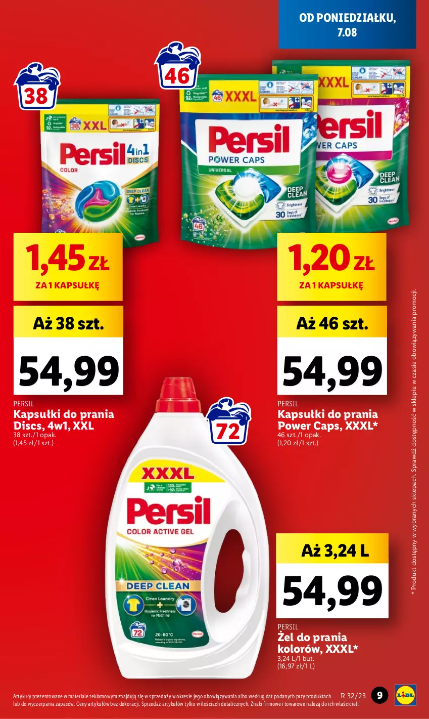 Gazetka promocyjna Lidl - GAZETKA - ważna 07.08 do 12.08.2023 - strona 17 - produkty: Kapsułki do prania, Persil