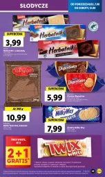 Gazetka promocyjna Lidl - GAZETKA - Gazetka - ważna od 12.08 do 12.08.2023 - strona 63 - produkty: Ciastka, Ser, Gra, Milky Way, Twix, Wafle, Herbatniki, Deser, Kakao