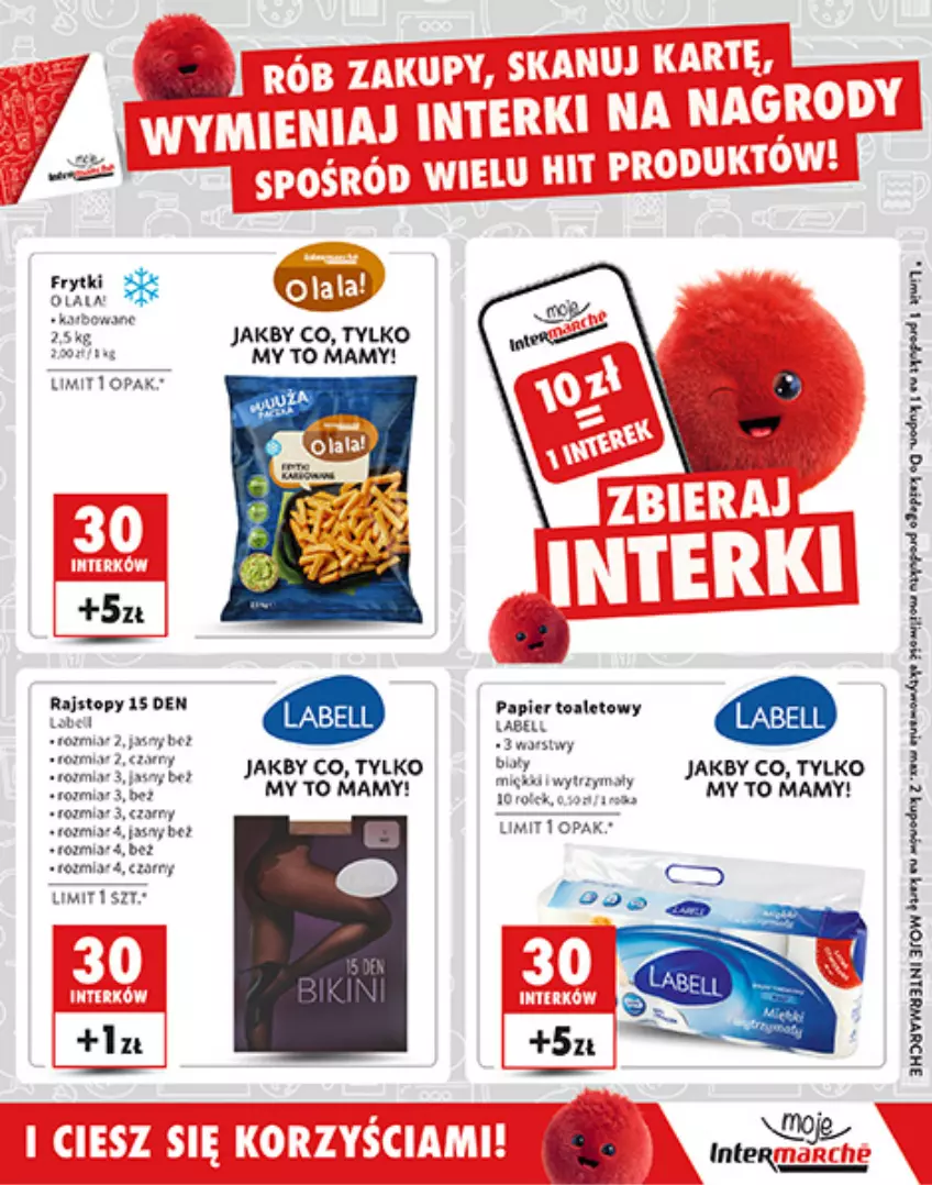 Gazetka promocyjna Intermarche - ważna 24.10 do 30.11.2024 - strona 19 - produkty: Frytki, Papier, Papier toaletowy, Rajstopy, Top