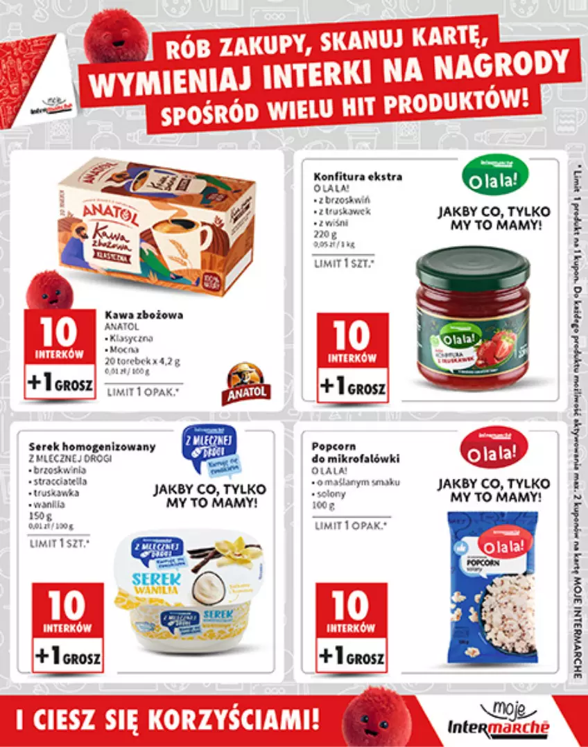 Gazetka promocyjna Intermarche - ważna 24.10 do 30.11.2024 - strona 5 - produkty: Fa, Kawa, Kawa zbożowa, Konfitura, Popcorn, Ser, Serek, Serek homogenizowany