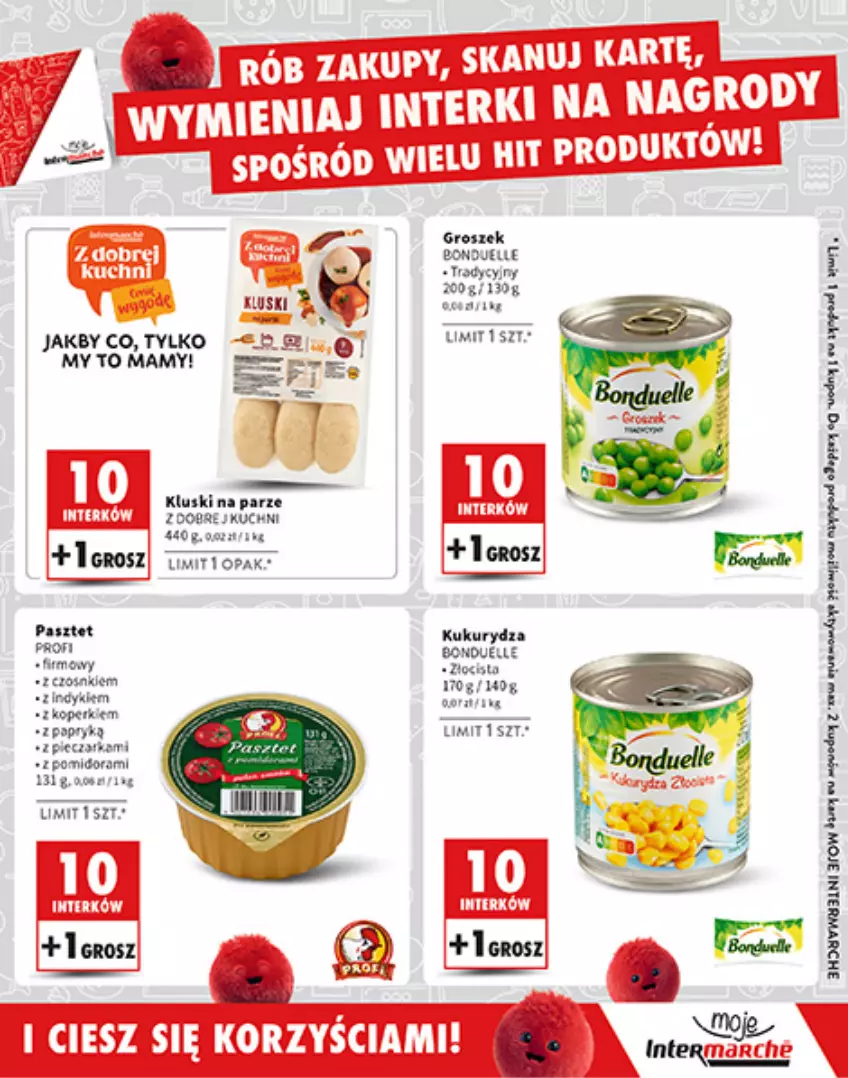 Gazetka promocyjna Intermarche - ważna 24.10 do 30.11.2024 - strona 7 - produkty: Bonduelle, Groszek, Kluski na parze, Kukurydza, Pasztet, Piec, Pieczarka