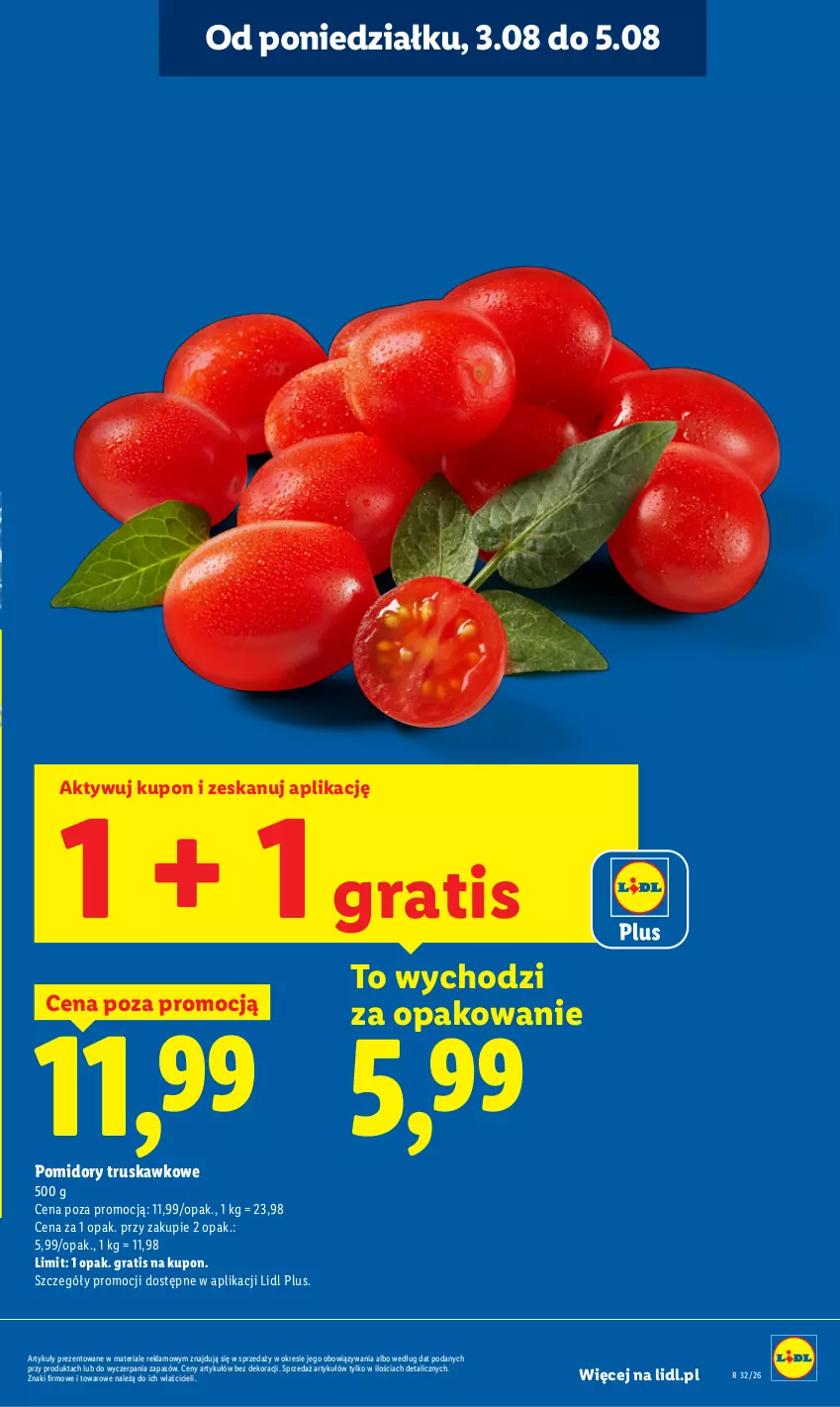 Gazetka promocyjna Lidl - Gazetka ważna od 3.08 do 5.08 - ważna 03.08 do 05.08.2026 - strona 17 - produkty: Gra, Pomidory