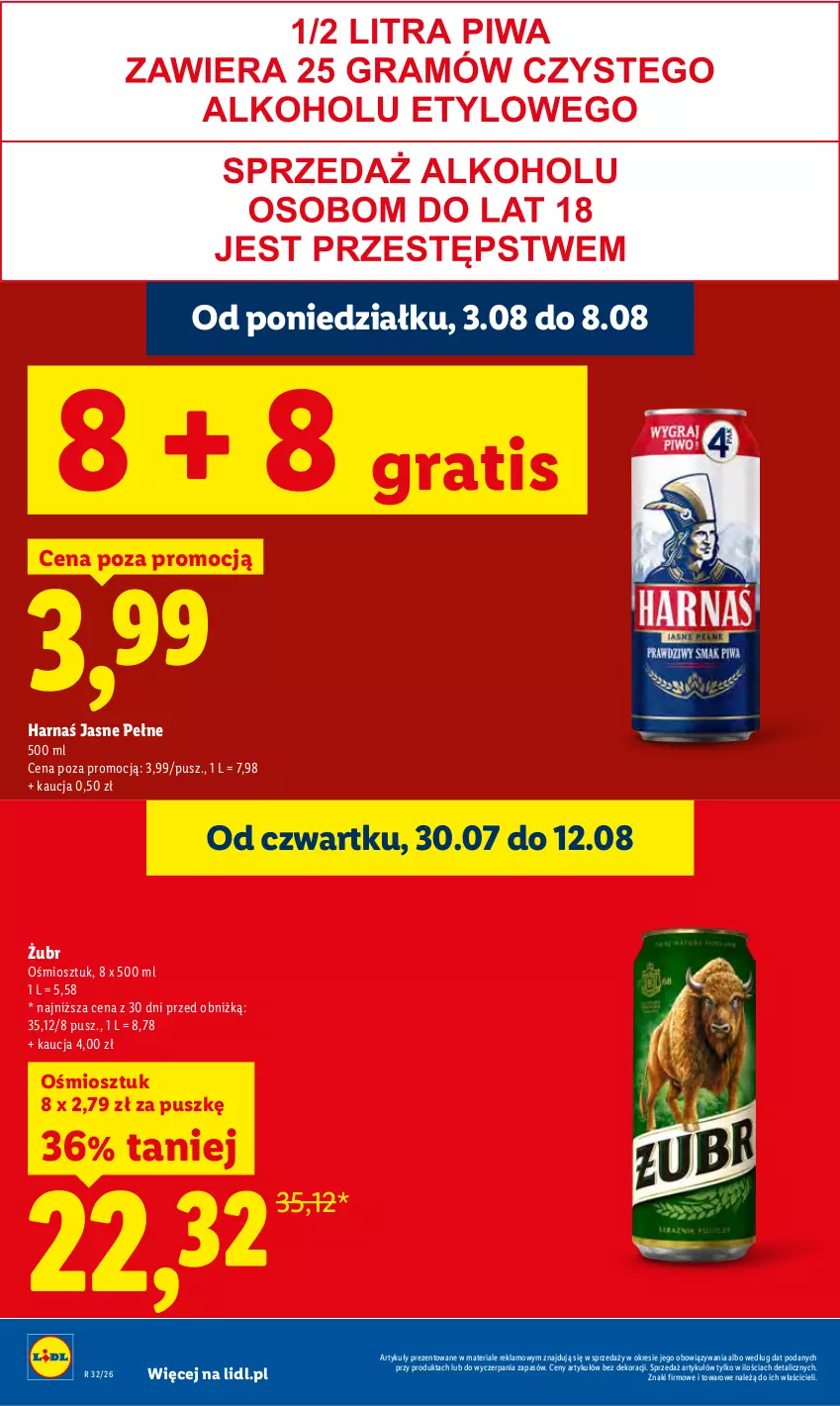 Gazetka promocyjna Lidl - Gazetka ważna od 3.08 do 5.08 - ważna 03.08 do 05.08.2026 - strona 22 - produkty: Gra, Harnaś