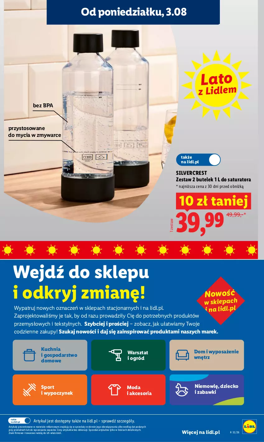 Gazetka promocyjna Lidl - Gazetka ważna od 3.08 do 5.08 - ważna 03.08 do 05.08.2026 - strona 37 - produkty: Kuchnia, Moda, Ogród, Por, Silvercrest, Sport