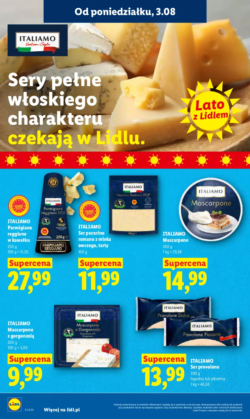 Gazetka promocyjna Lidl - Gazetka ważna od 3.08 do 5.08 - ważna 03.08 do 05.08.2026 - strona 46 - produkty: Kawa, Mascarpone, Pecorino, Ser