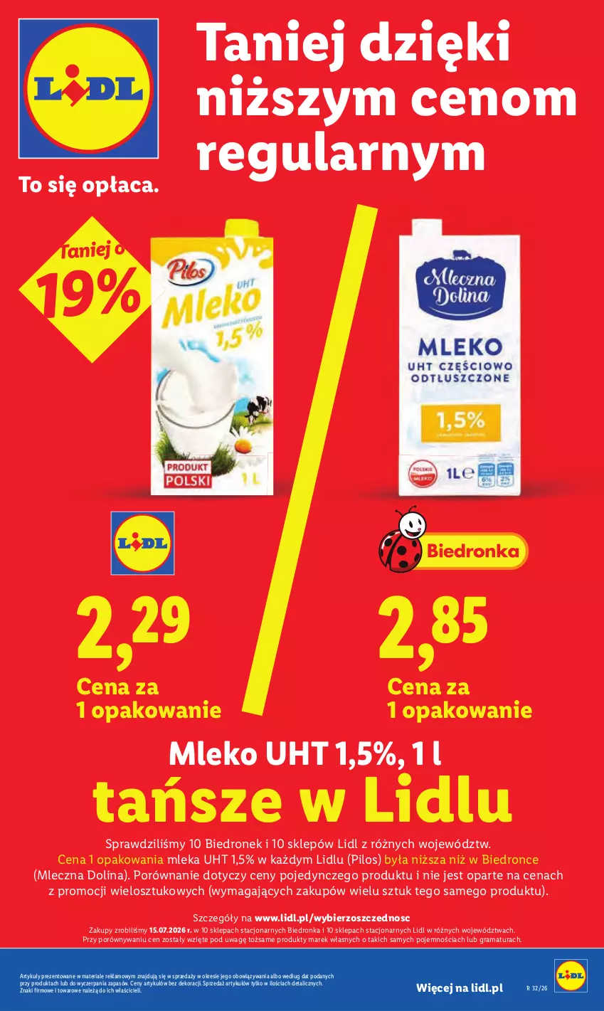 Gazetka promocyjna Lidl - Gazetka ważna od 3.08 do 5.08 - ważna 03.08 do 05.08.2026 - strona 5 - produkty: Gra, Mleko, Pilos, Por, Rama