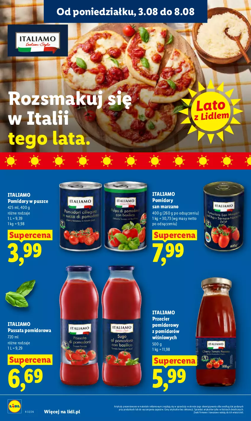 Gazetka promocyjna Lidl - Gazetka ważna od 3.08 do 5.08 - ważna 03.08 do 05.08.2026 - strona 50 - produkty: Pomidory