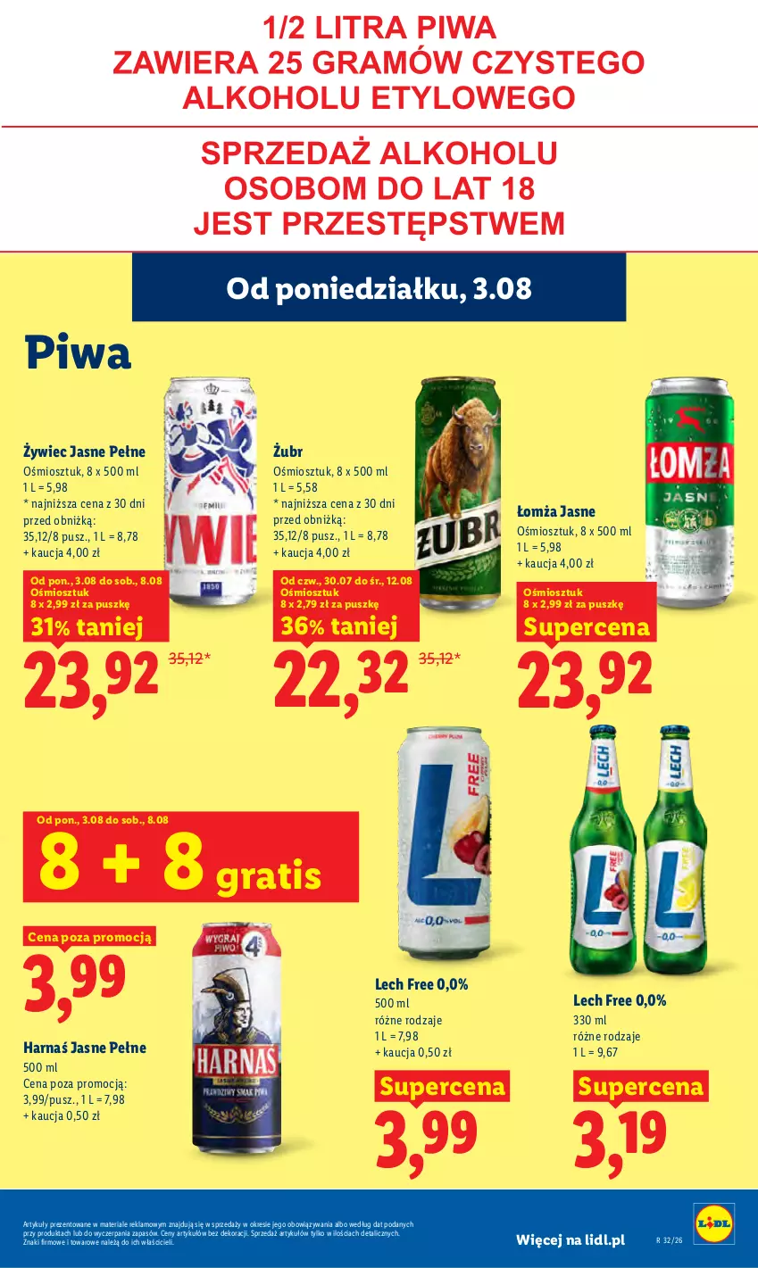 Gazetka promocyjna Lidl - Gazetka ważna od 3.08 do 5.08 - ważna 03.08 do 05.08.2026 - strona 77 - produkty: Gra, Harnaś, Piwa