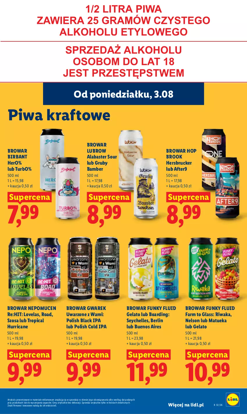 Gazetka promocyjna Lidl - Gazetka ważna od 3.08 do 5.08 - ważna 03.08 do 05.08.2026 - strona 79 - produkty: Fa, Lack, Lovela, Piwa, Tropical